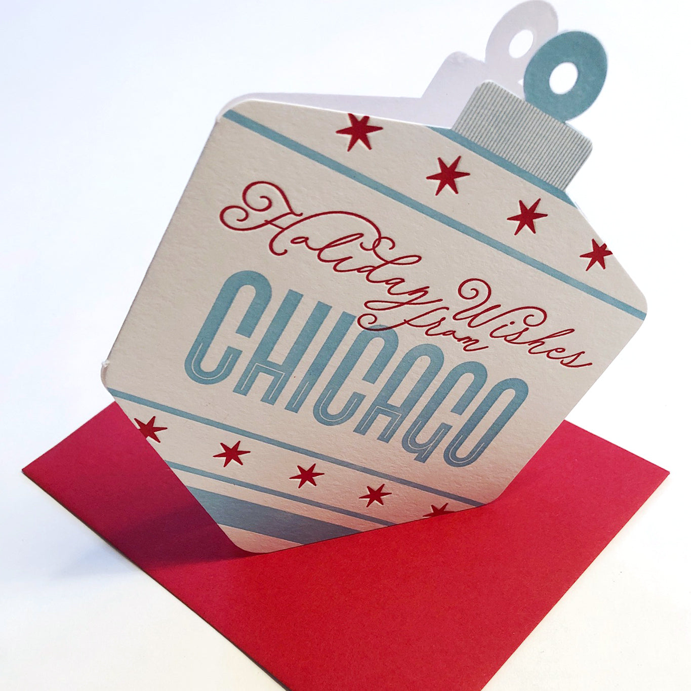 Holiday Wishes From Chicago Ornament Card