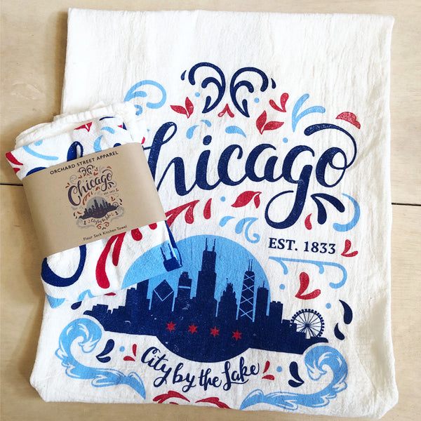 Chicago Skyline Tea Towel