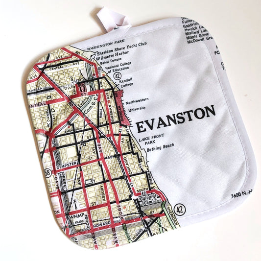 Evanston Map Pot Holder