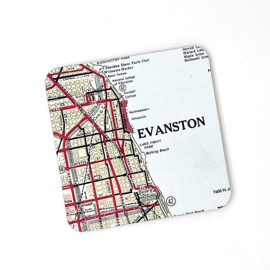 Evanston Map Coaster