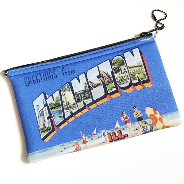 3" x 5" Greetings From Evanston Pouch