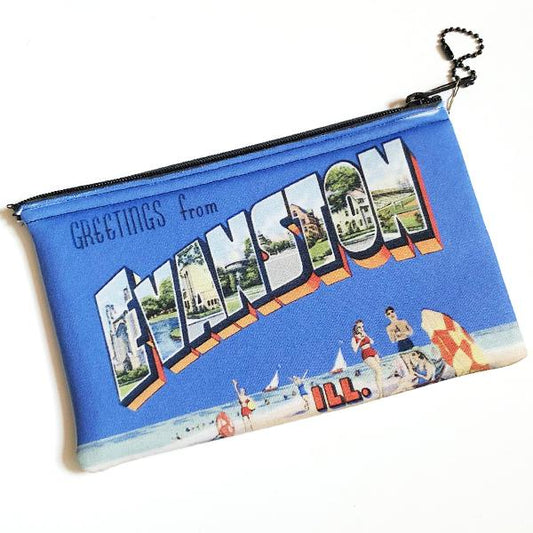 3" x 5" Greetings From Evanston Pouch