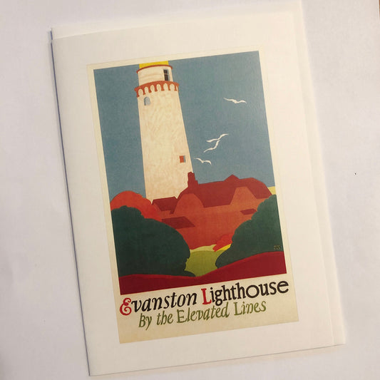 Evanston Lighthouse Greeting Card