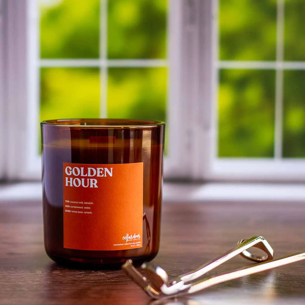 Golden Hour - 13 oz wood wick/soy candle