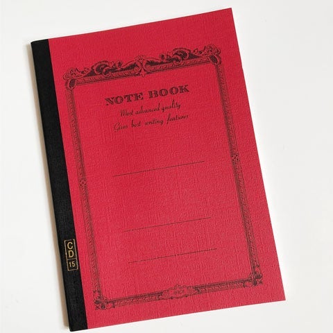 Red 7" x 10" Ruled Notebook