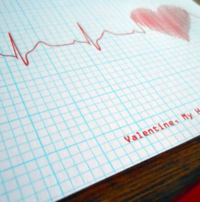 Valentine Heartbeat Greeting Card