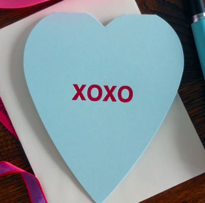 XOXO Heart Greeting Card