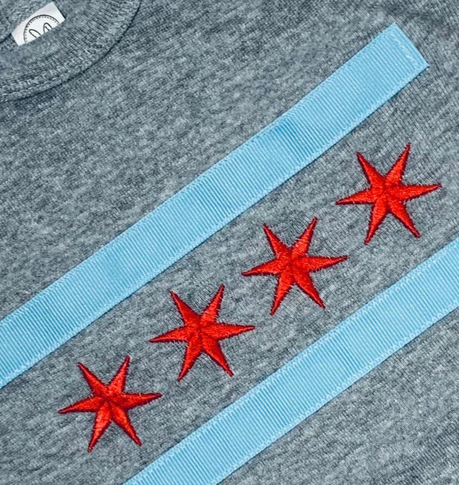 18 Month Chicago Flag Baby Dress