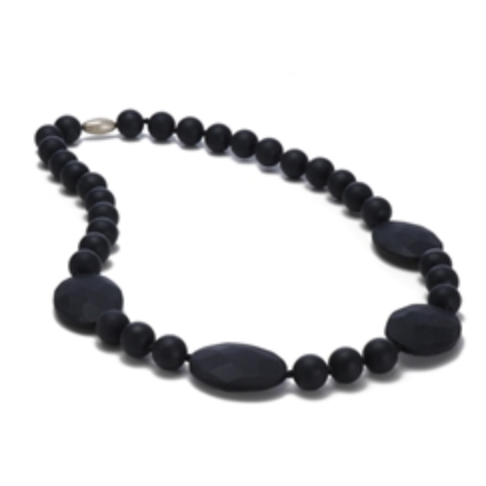 Black Chewbead Baby Teething Necklace