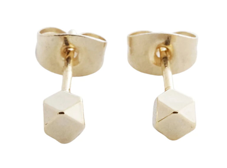 Gold Comet Stud Earrings