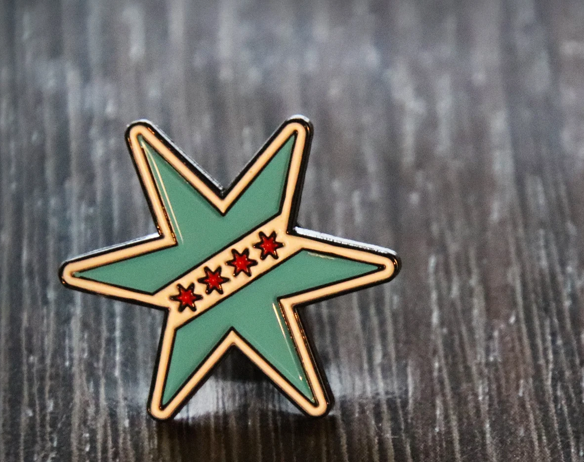 Chicago Star Pin