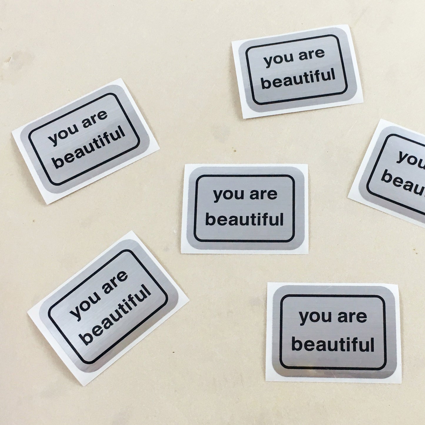 Add a You Are Beautiful Sticker to Your Gift!