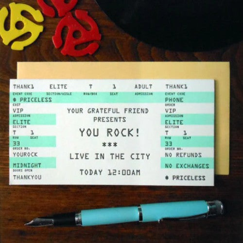 You Rock! Thank You Card