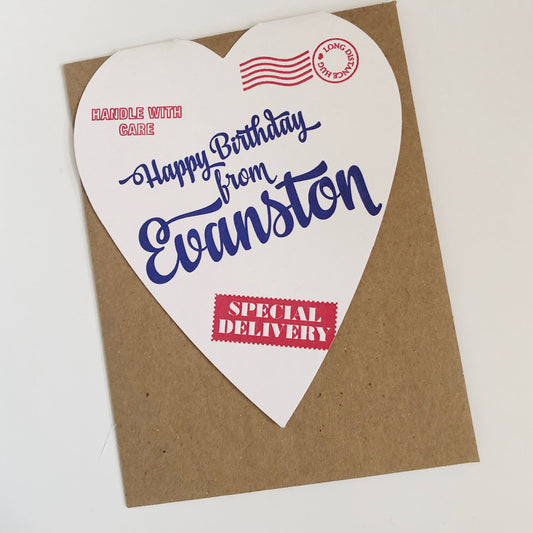 Evanston Birthday Greeting Card