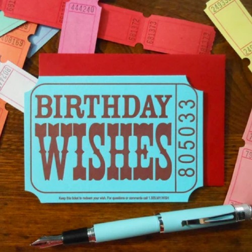 Birthday Ticket Greeting Card