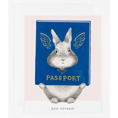 Bon Voyage Bunny Card