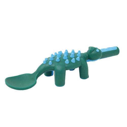 Blue/Green Dinosaur Utensil - Spoon