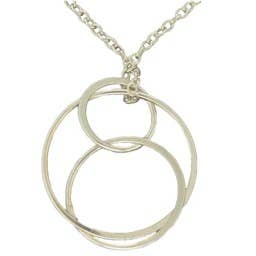Layered Circles Pendant Necklace