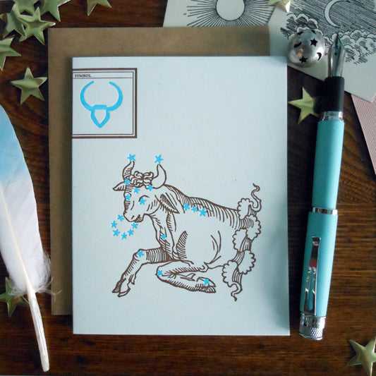 Taurus (Apr 20 - May 20) Zodiac Birthday Greeting Card