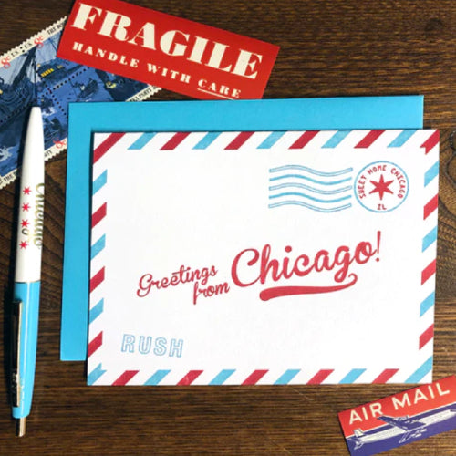 Greetings from Chicago Card