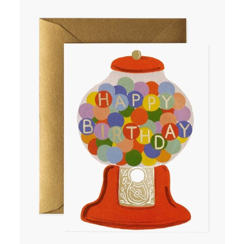 Happy Birthday Gumball Greeting Card
