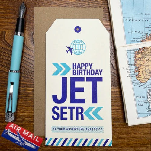 Happy Birthday Jet Setter Greeting Card