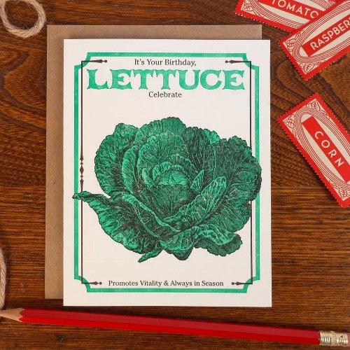Lettuce Celebrate Your Birthday Greeting Card