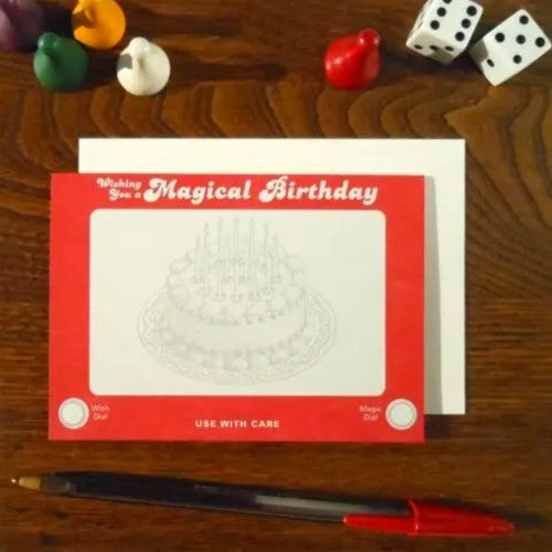 Etch A Sketch Birthday Greeting Card
