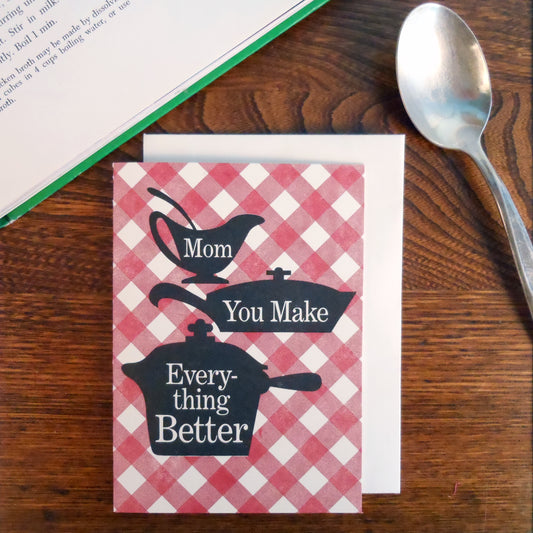 Cookbook Mother's Day Card