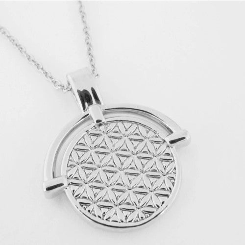 Flower of Life Pendant Necklace - Silver