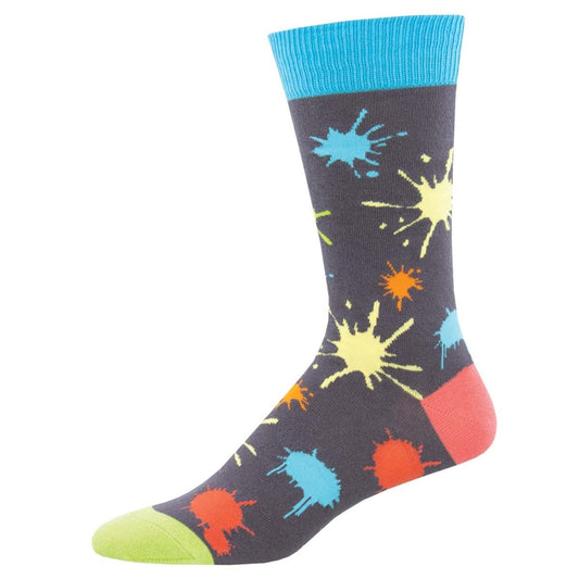 Large/Men's Socks - Paint Splatter