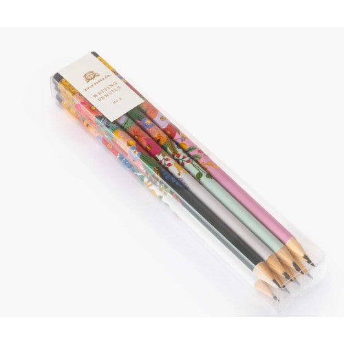 Assorted Floral Pencils (Set of 12)