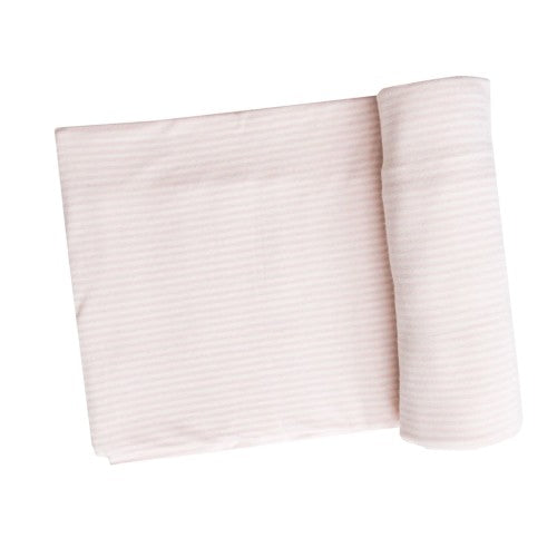 Pink Stripe Swaddle Baby Blanket
