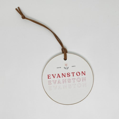 Evanston Estd 1863 Disc Ornament