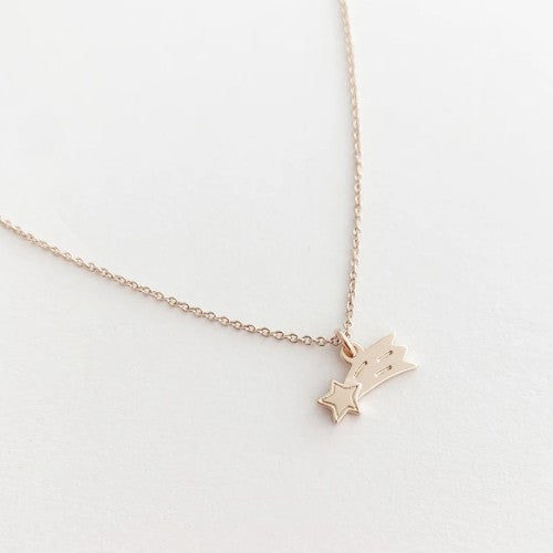Magic Charm Shooting Star Necklace (Gold)