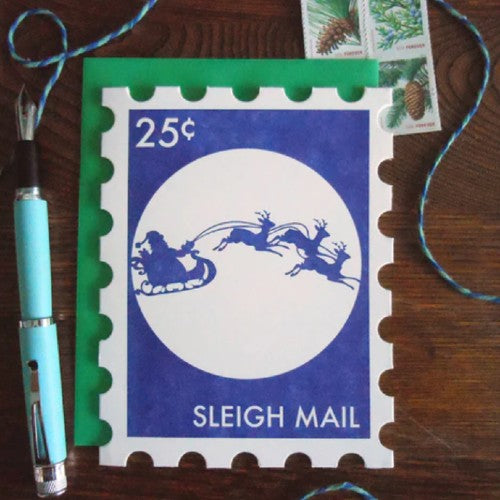 Sleigh Mail Christmas Card