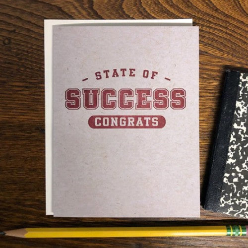 State Of Success Congrats Card