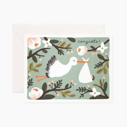 Congrats Baby Stork Card