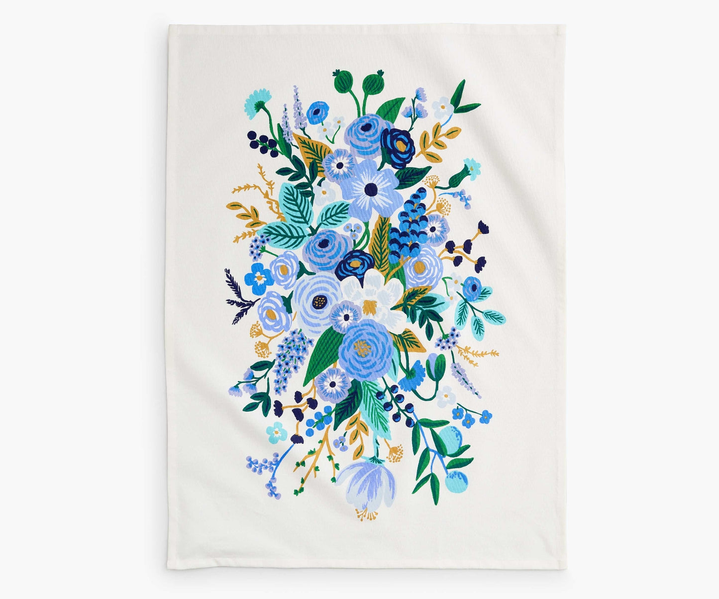 Blues Floral Tea Towel