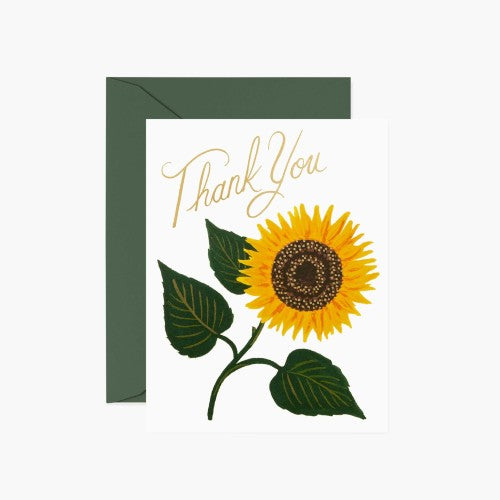 Thank You Sunflower Box of 8 Greeting Cards