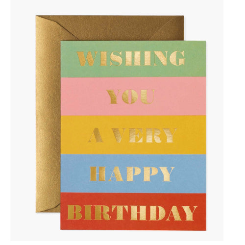 Wishing You A Very Happy Birthday Greeting Card