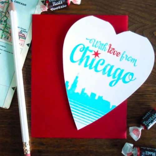With Love From Chicago Greeting Card