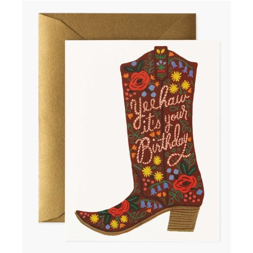 Yeehaw It's Your Birthday Greeting Card